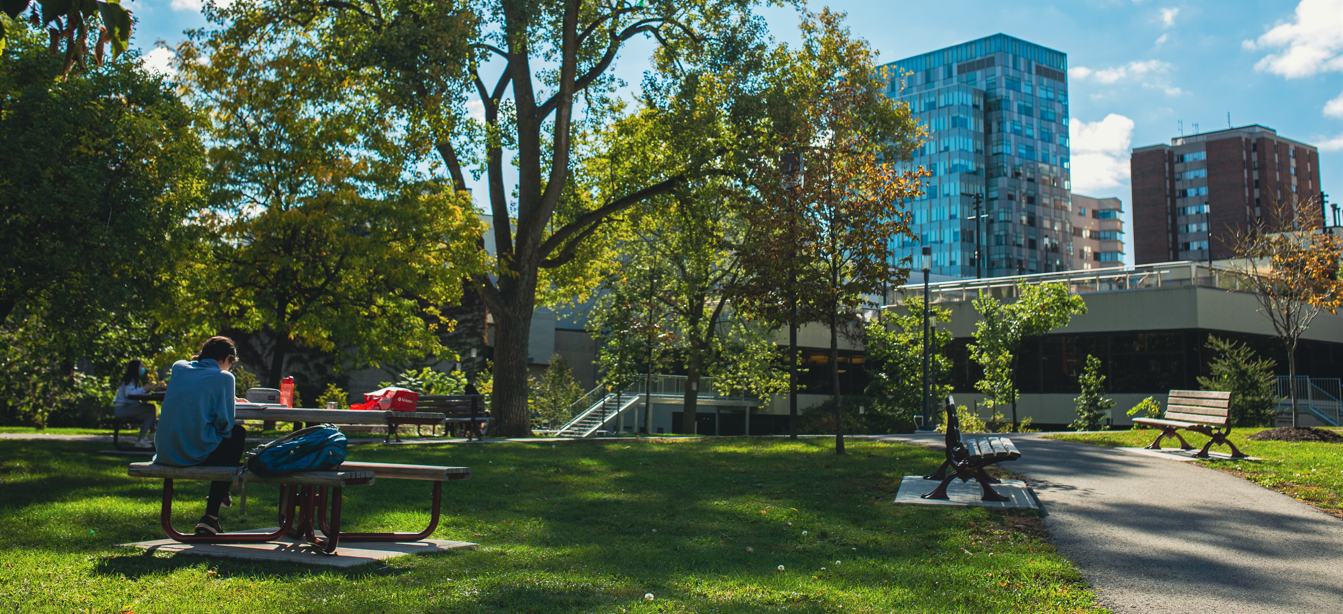 uOttawa campus in the summer.