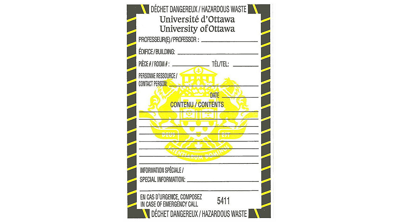 Hazardous waste label