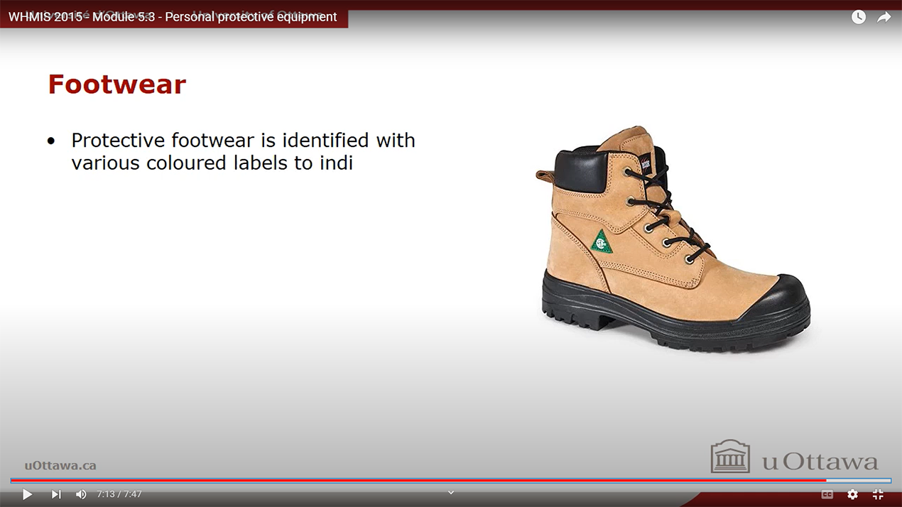WHMIS 2015 - Module 5-3 - Personal protective equipment