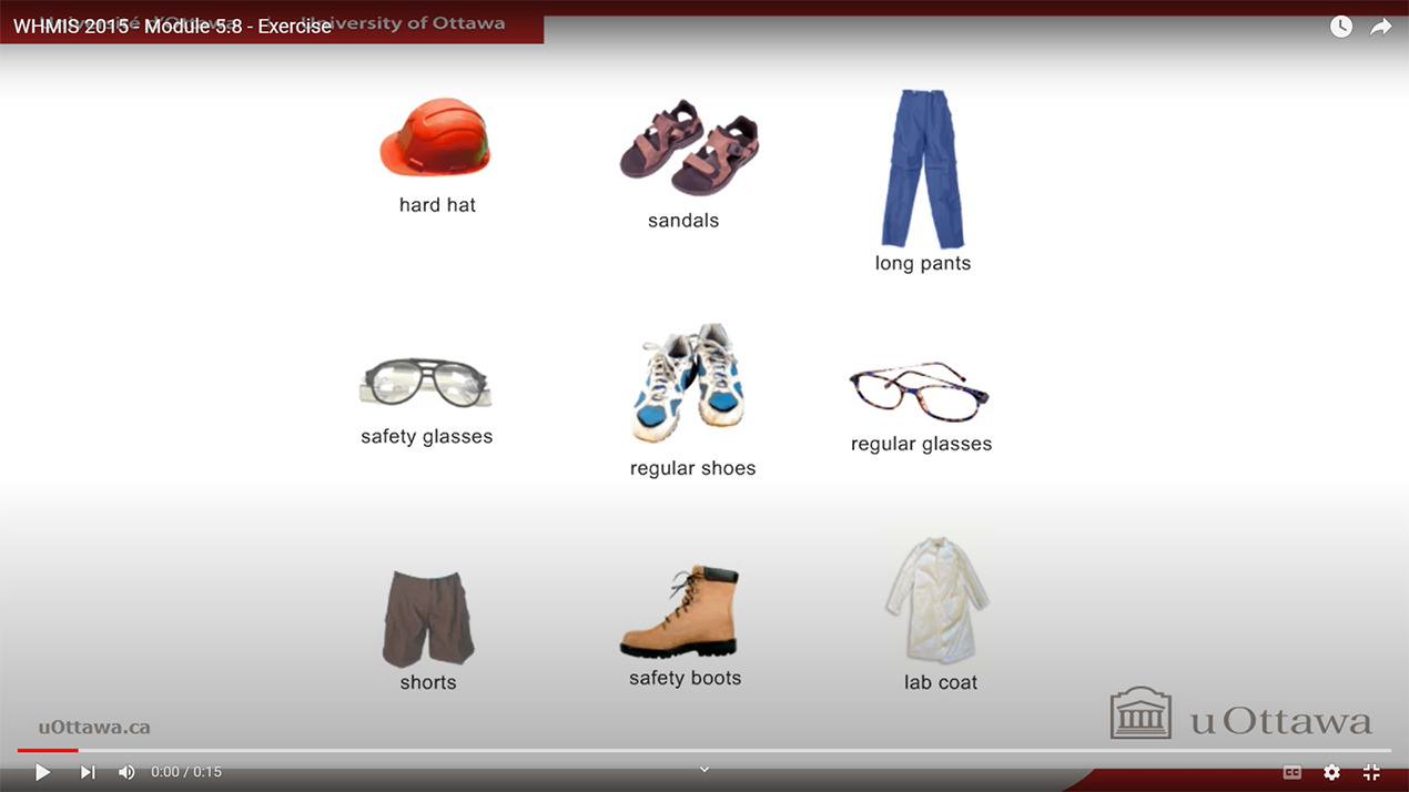 WHMIS 2015 - Module 5-8 - Exercise