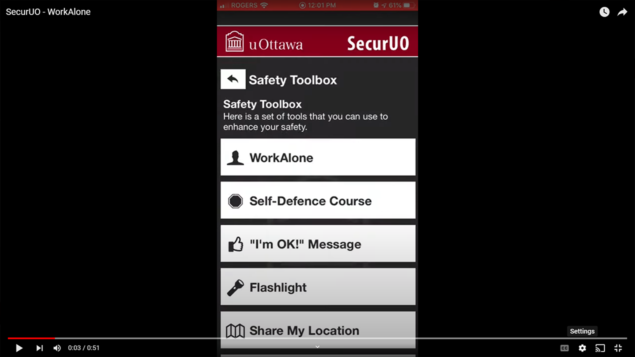 SecurUO - WorkAlone video screen grab