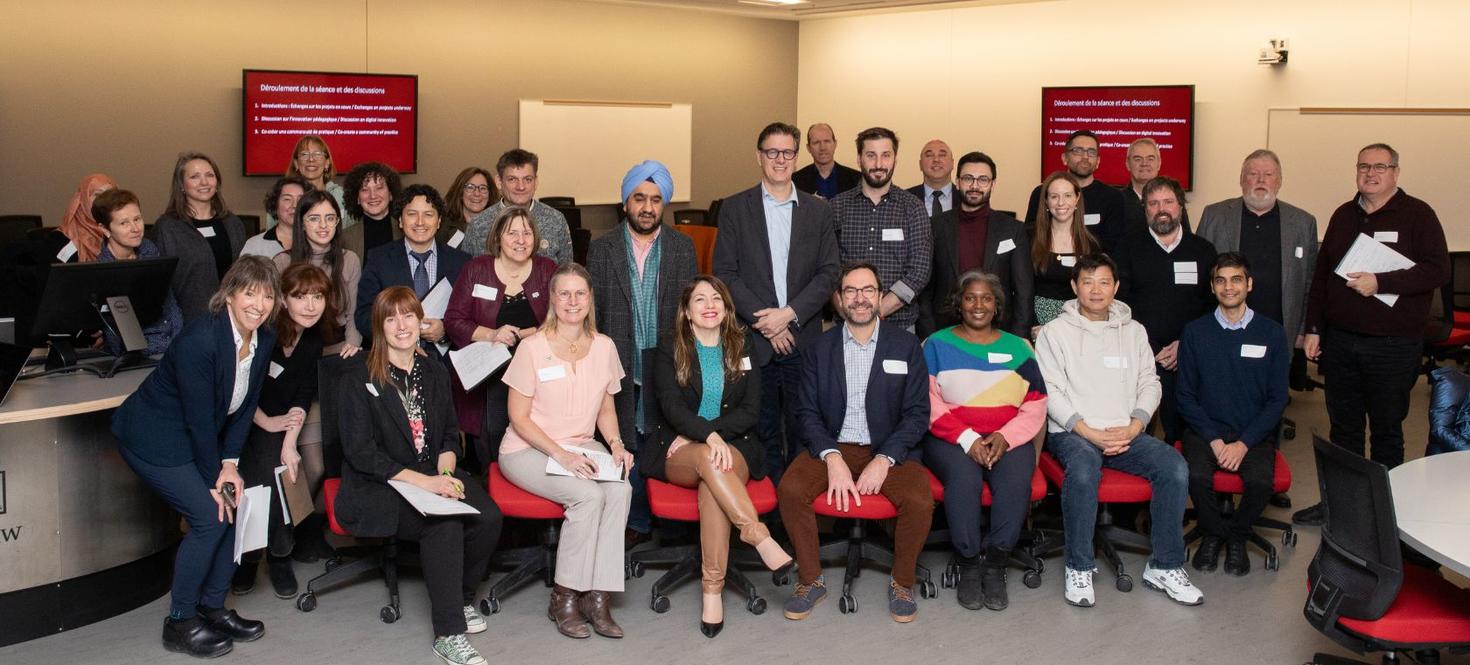 Group of professors part of the community of practice.