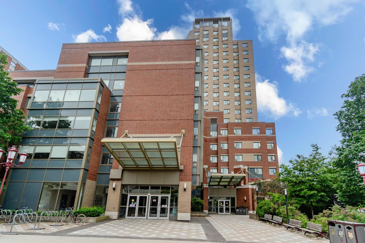 Front entrance of 90 University