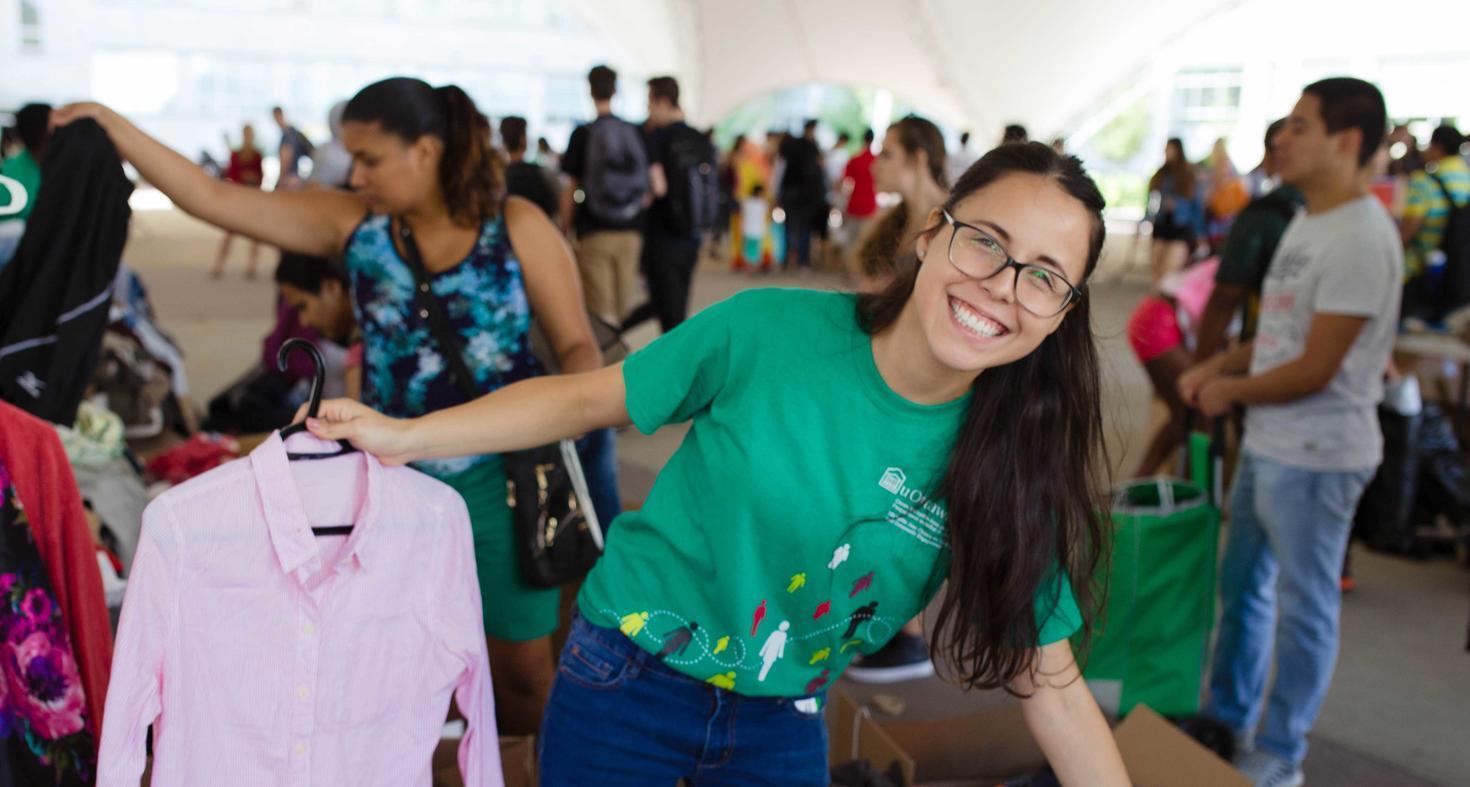 student at free store