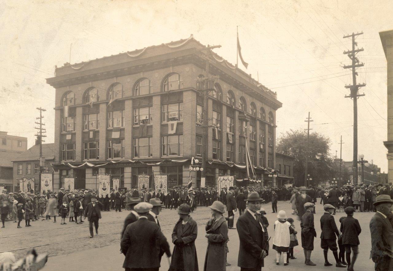Historical scene in downtown Ottawa.