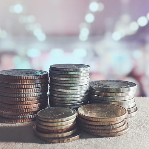 pile of coins