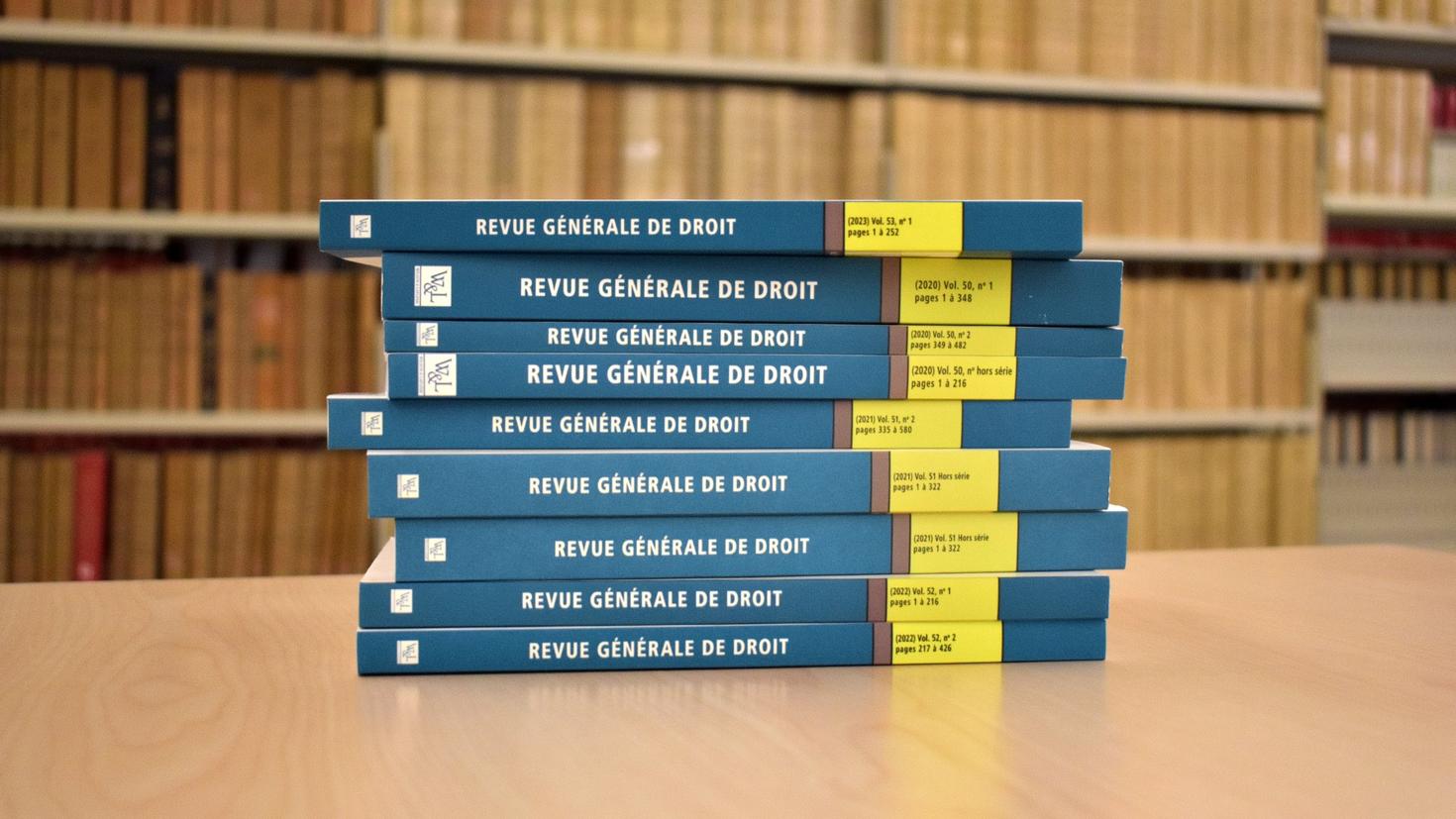 Livres de la revue générale de droit