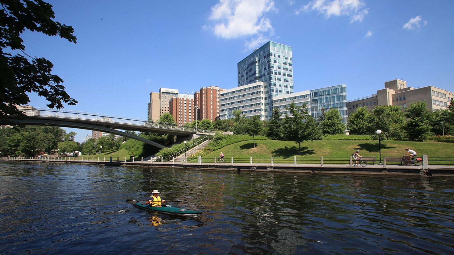rideau canal foreground uottawa background