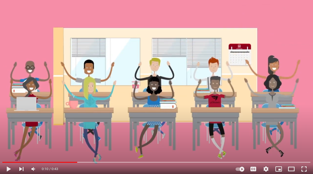 Arrêt sur image de la vidéo "Evaluation de l'enseignement et des cours".