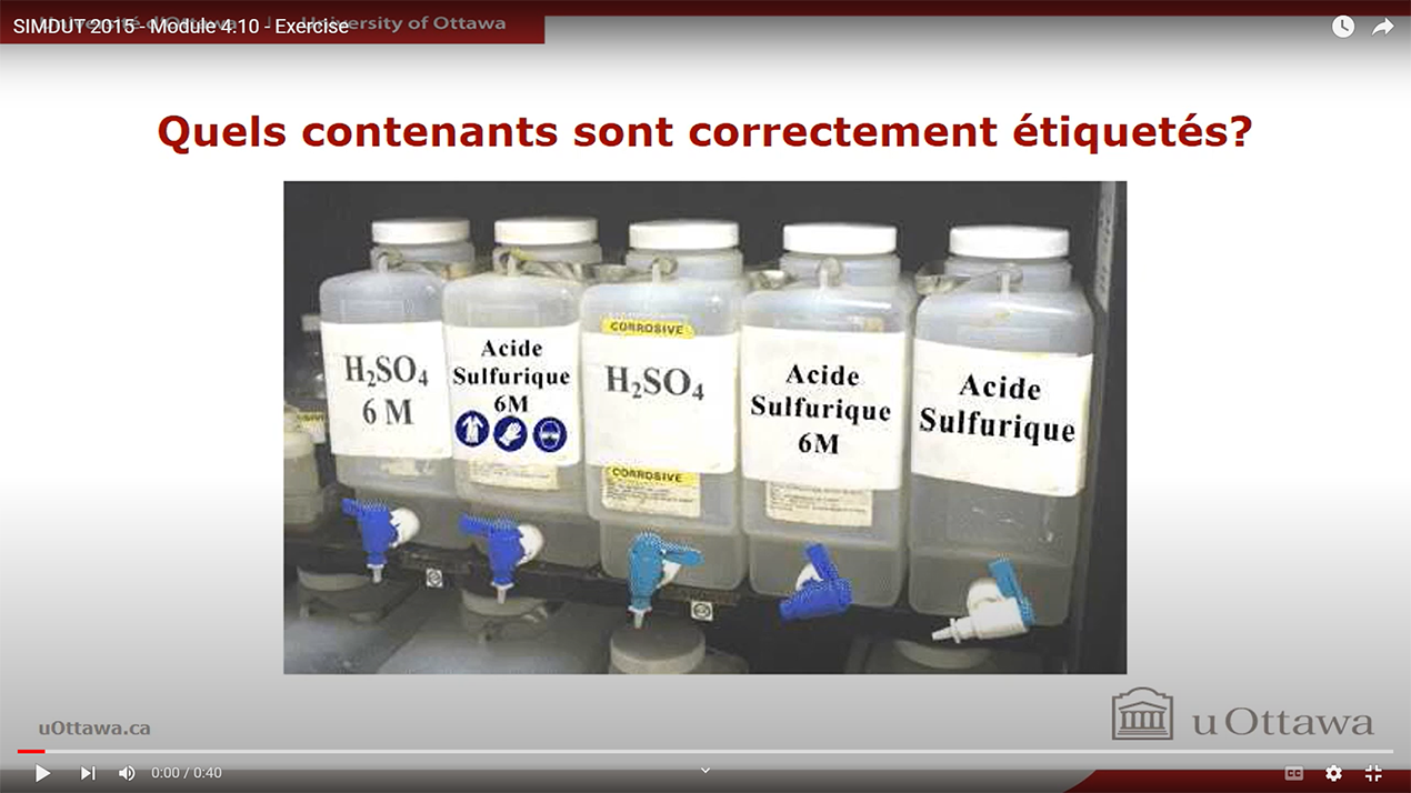 SIMDUT 2015 - Module 4.10 - Exercise