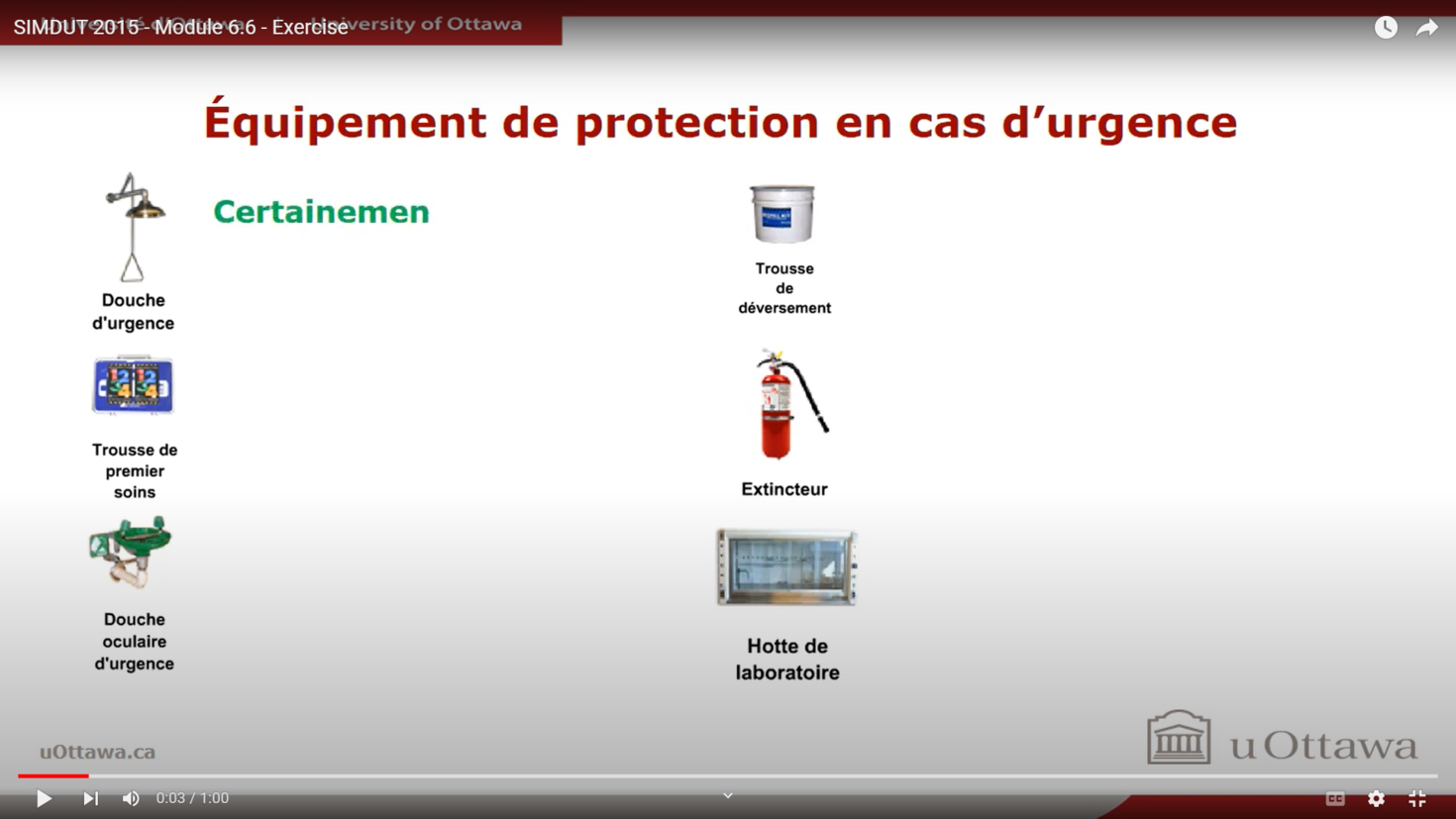 SIMDUT 2015 - Module 6-6 - Exercise