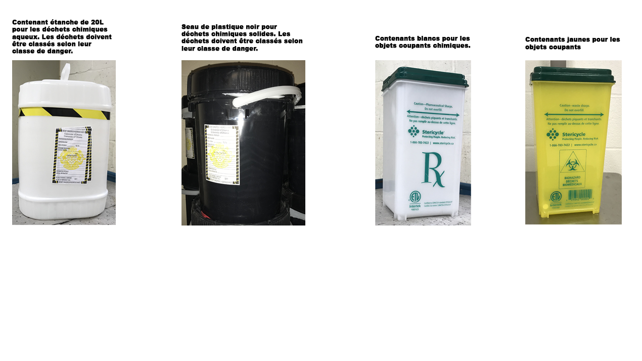 Conteneurs pour déchets dangereux