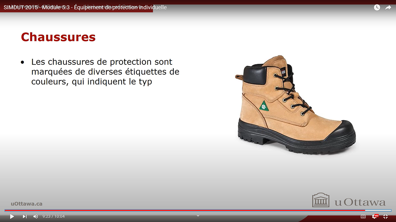 SIMDUT 2015 - Module 5.3 - Équipement de protection individuelle