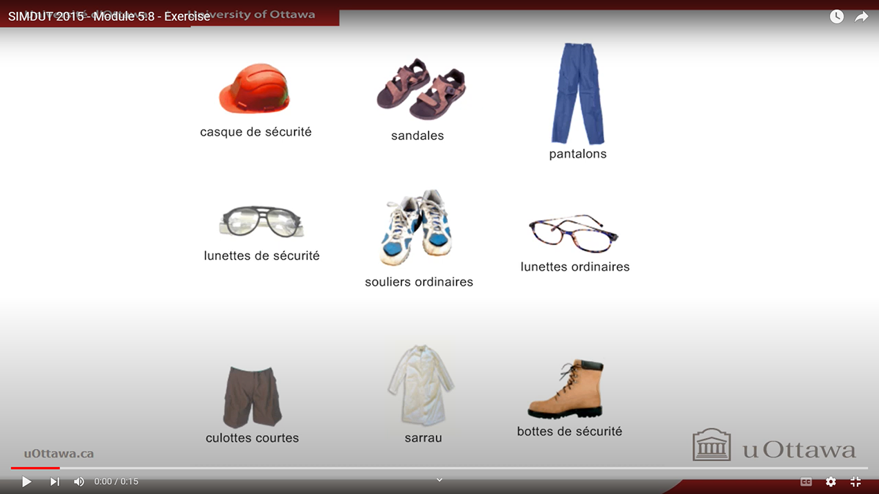 SIMDUT 2015 - Module 5-8 - Exercise