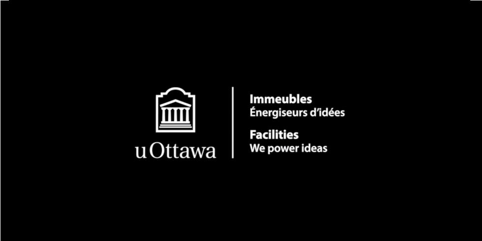 Une affiche sur les installations de l'uottawa