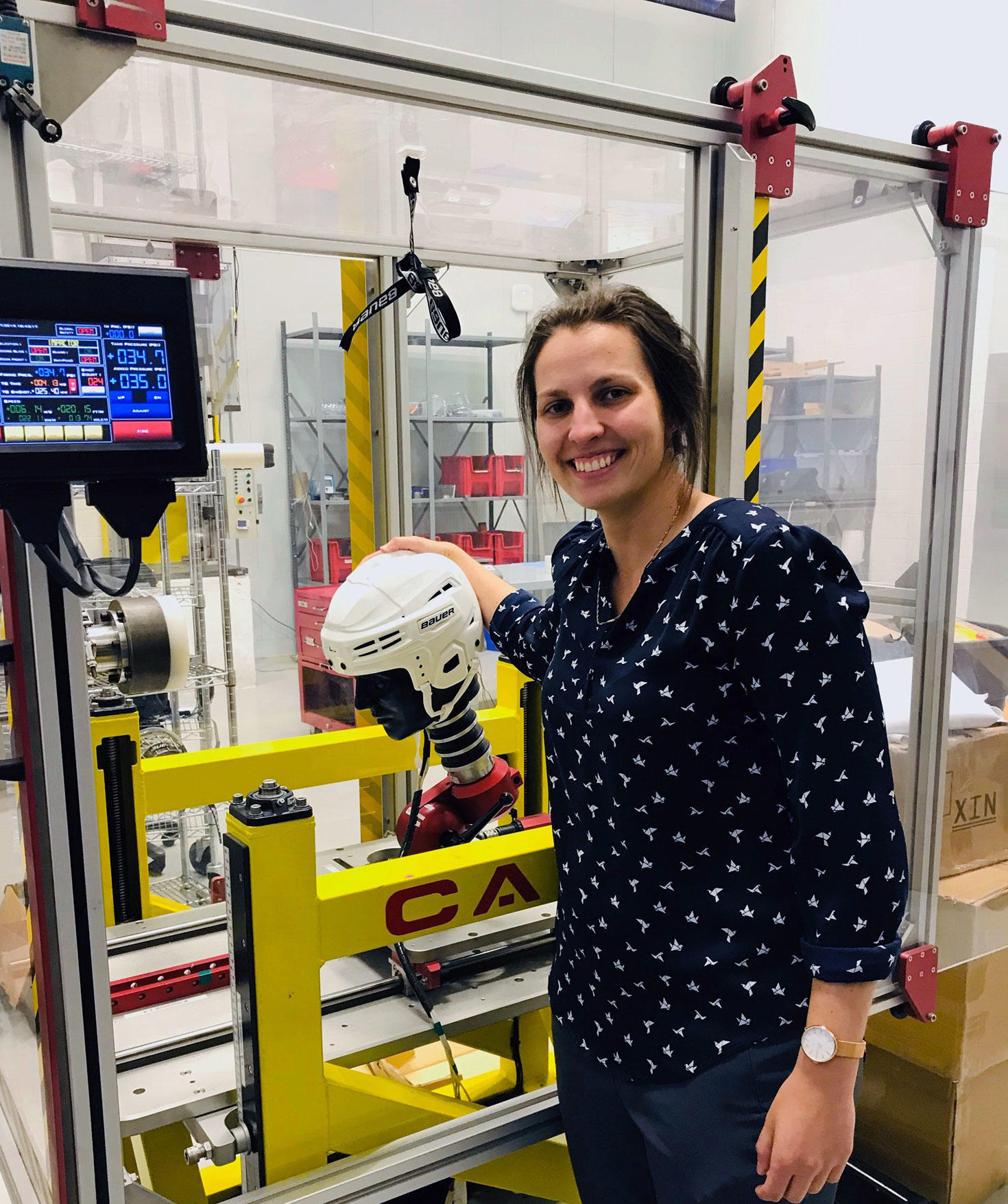 étudiant travaillant dans le cadre du programme co-op