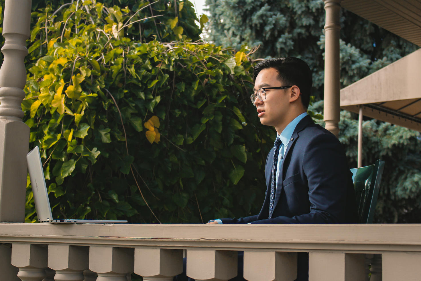 Interview virtuelle d'un étudiant