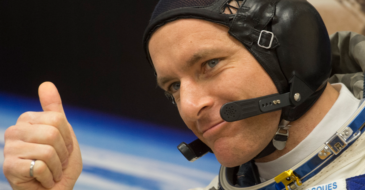David Saint-Jacques, astronaute de l’ASC, dans sa combinaison spatiale David Saint-Jacques, astronaute de l’ASC, dans sa combinaison spatiale