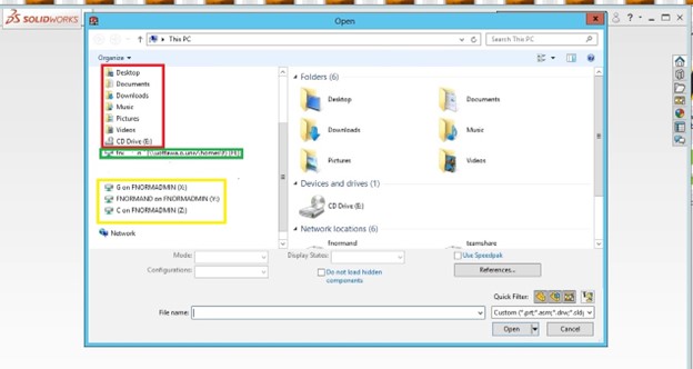 Solidworks interface screenshot
