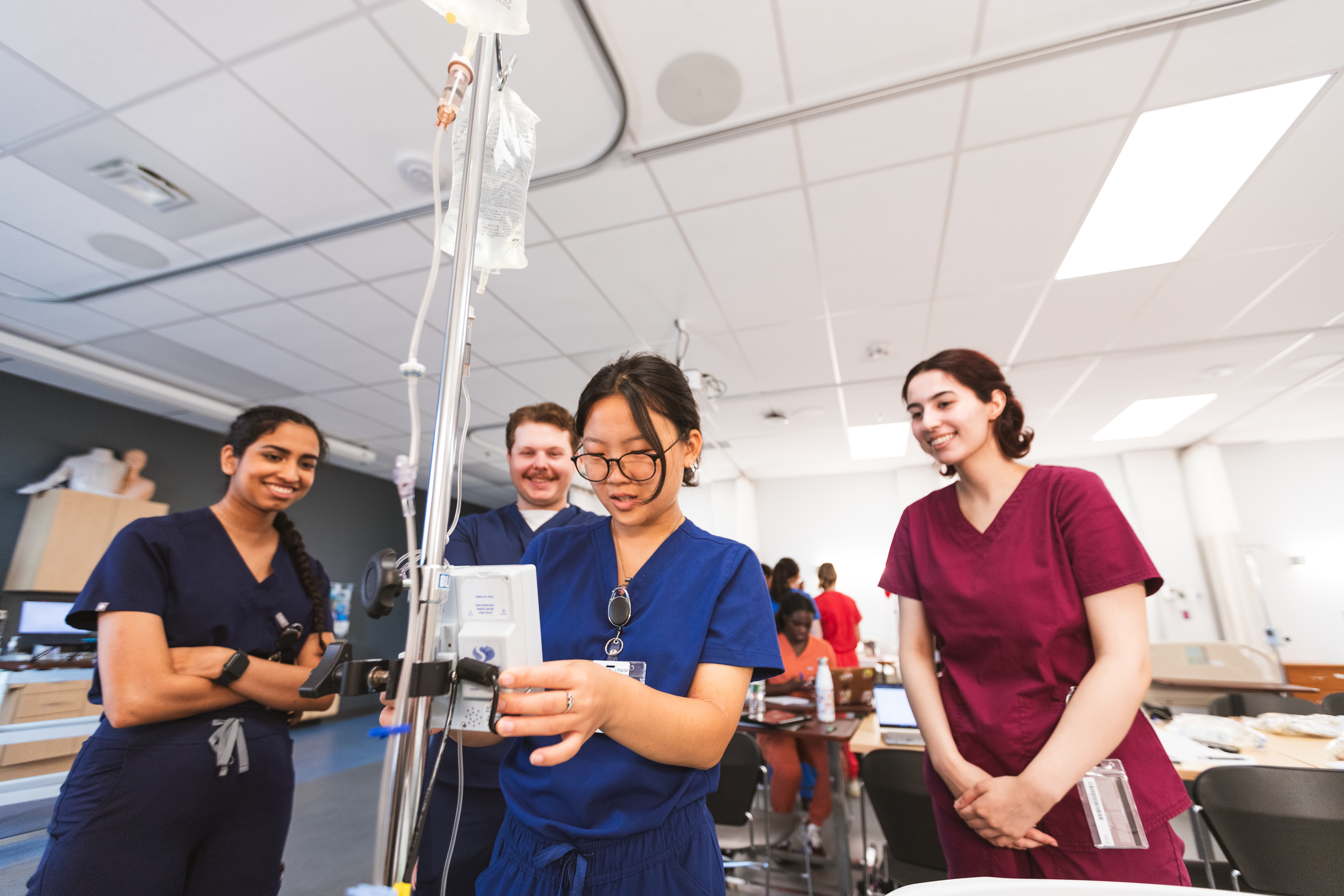 Students doing medicine 