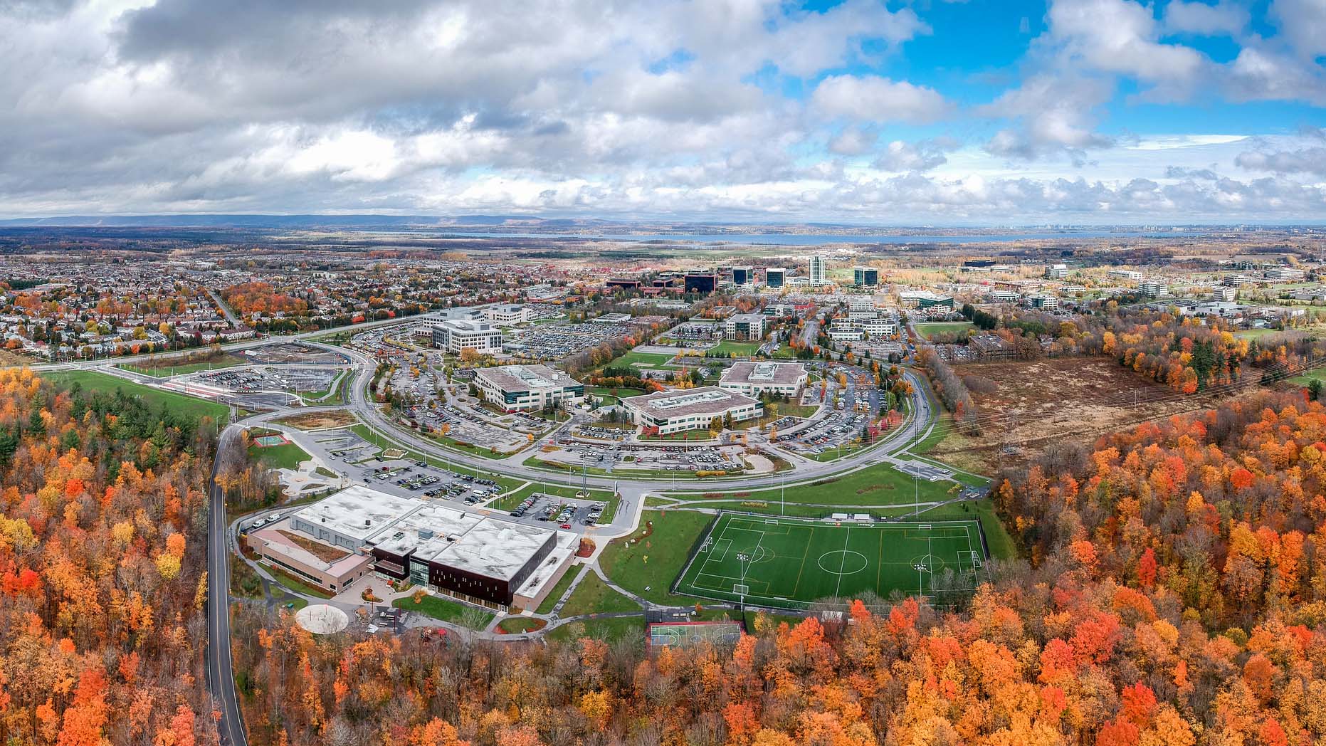 Aerial view of Kanata-North