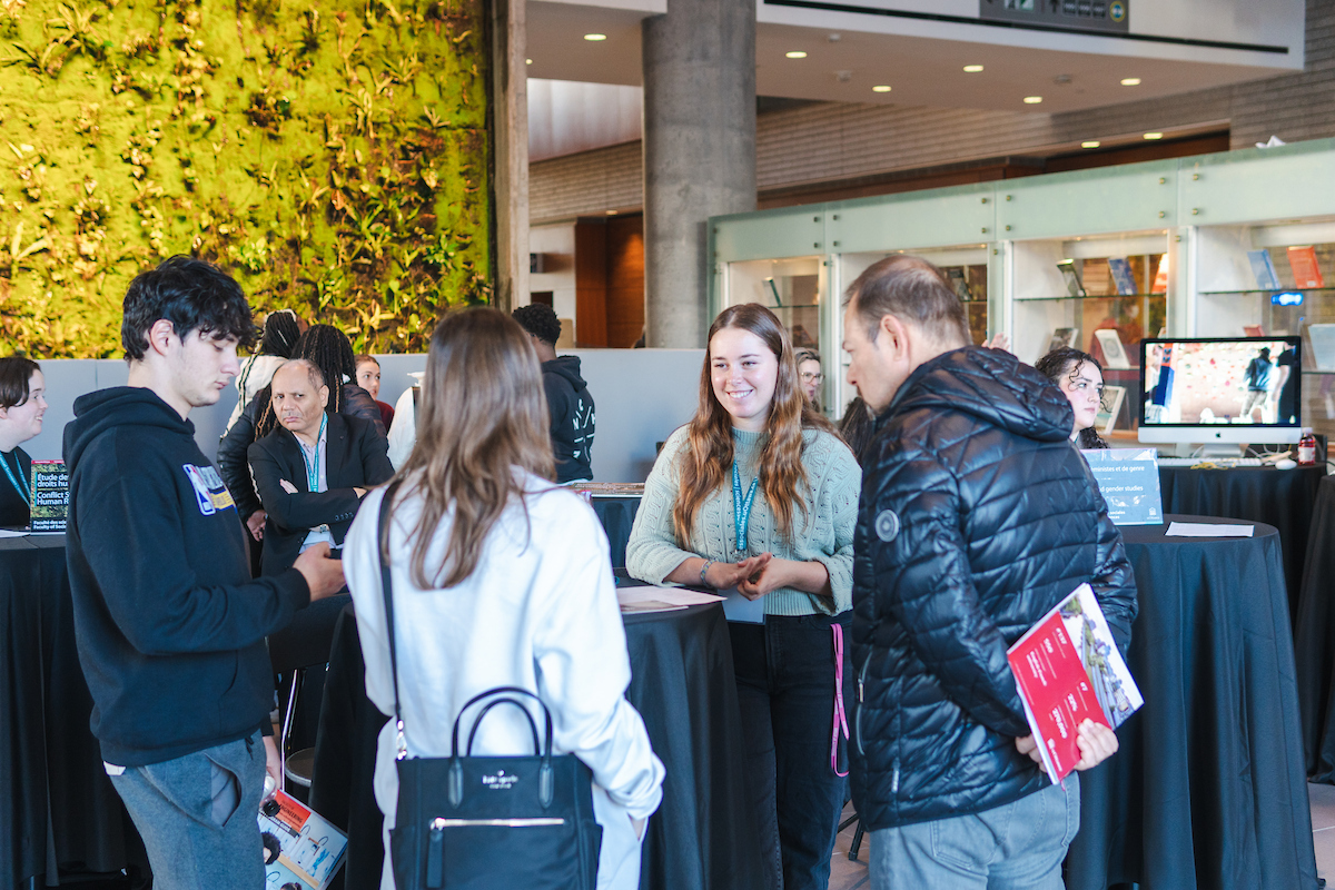 Students during an event