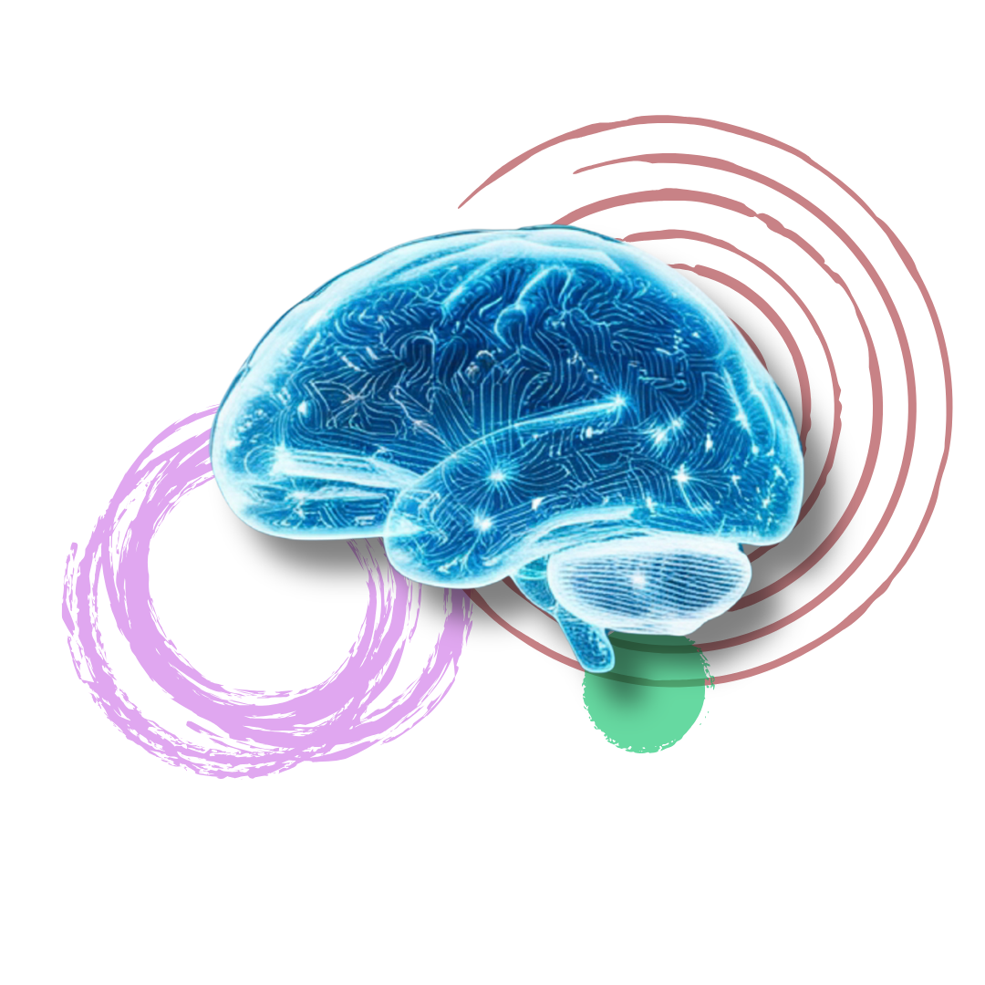 Icon of brain representing AI program 