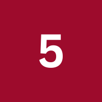 number 5 icone
