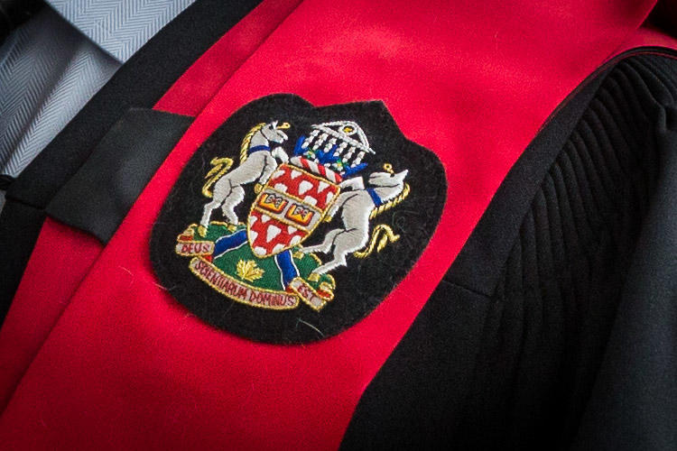 University crest.
