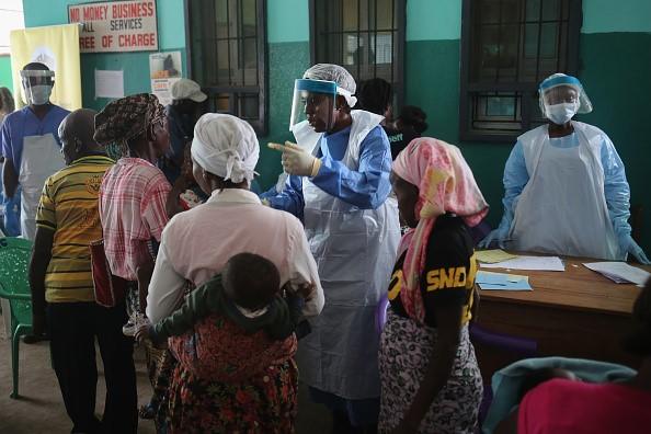 Scene from a COVID-19 testing site somewhere in Africa