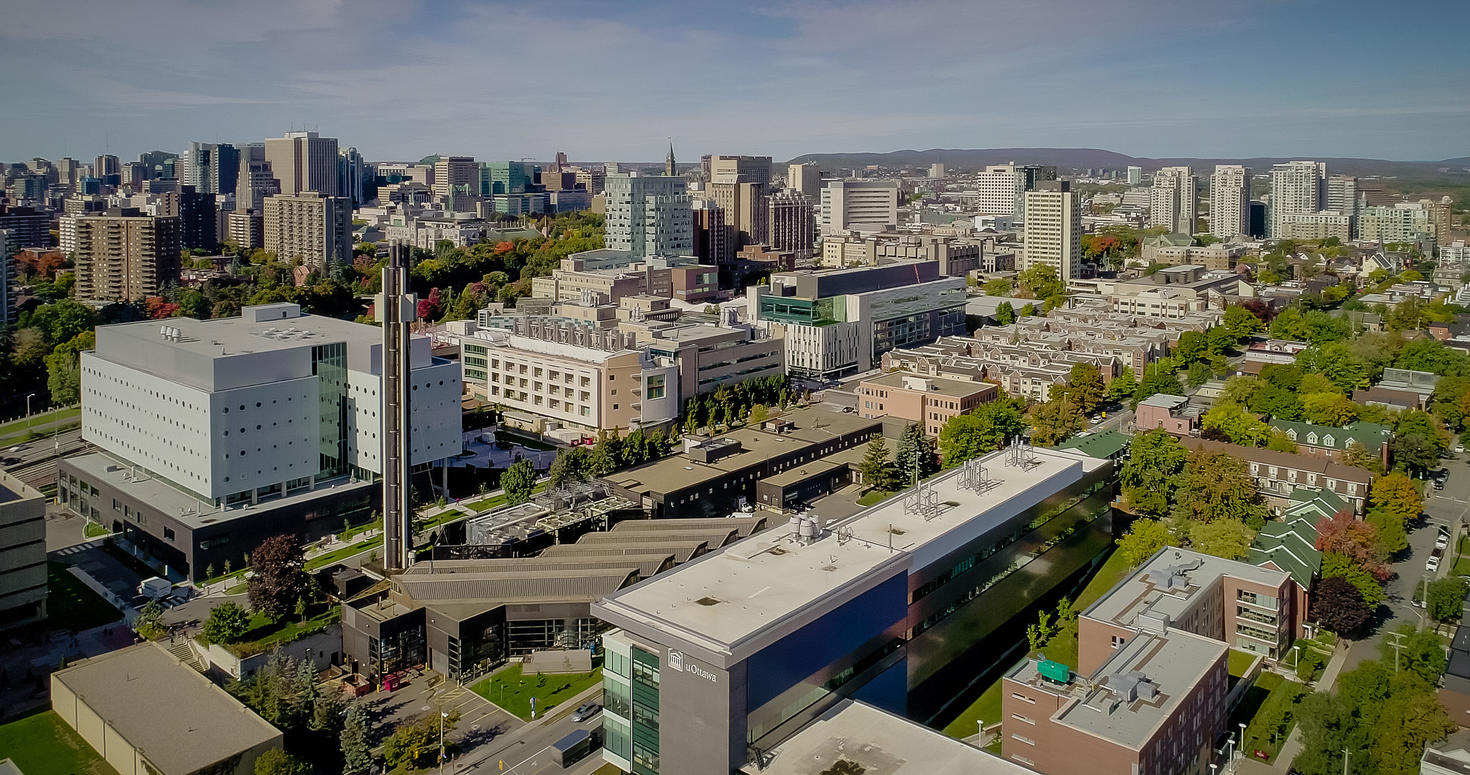 Aerial view of the campus