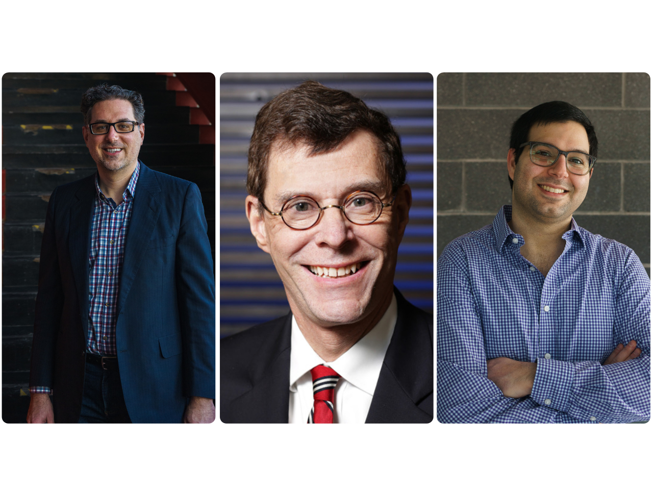 Professors Lundeen and Boyd with postdoc Reshef