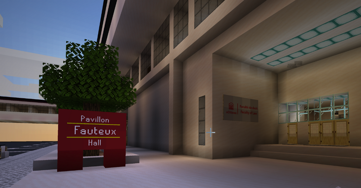 Fauteux Hall in Minecraft