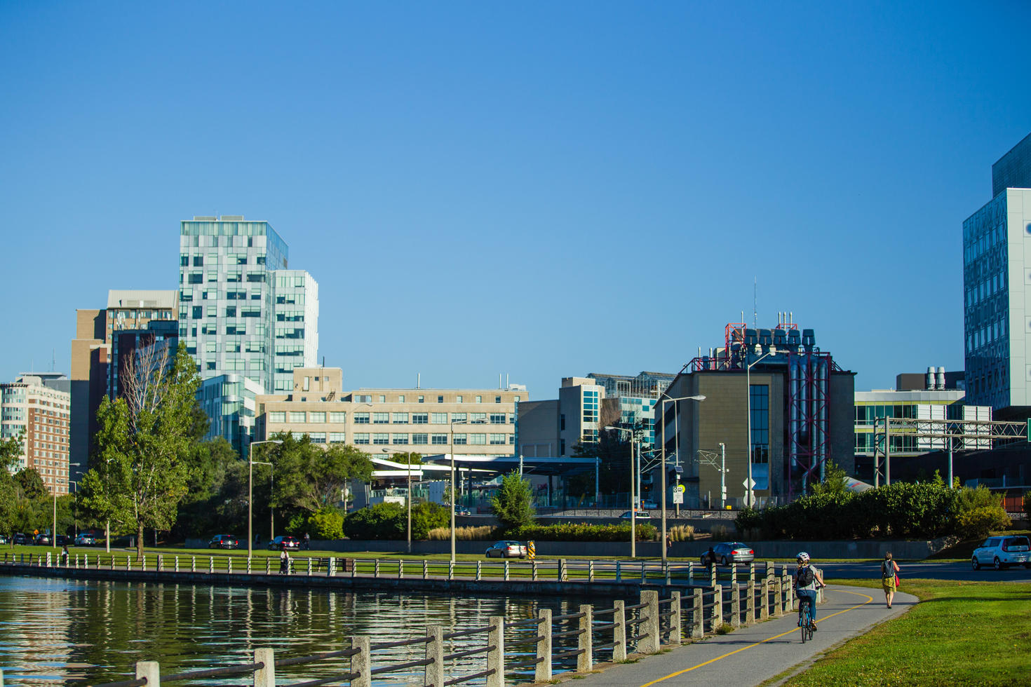 Campus and the Rideau canal.