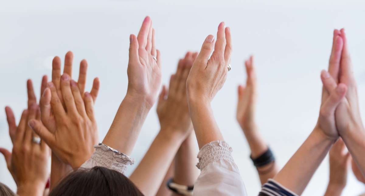 People clapping 