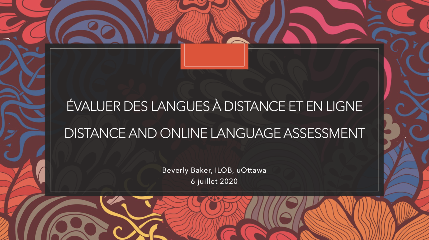 Distance and online language assessment
