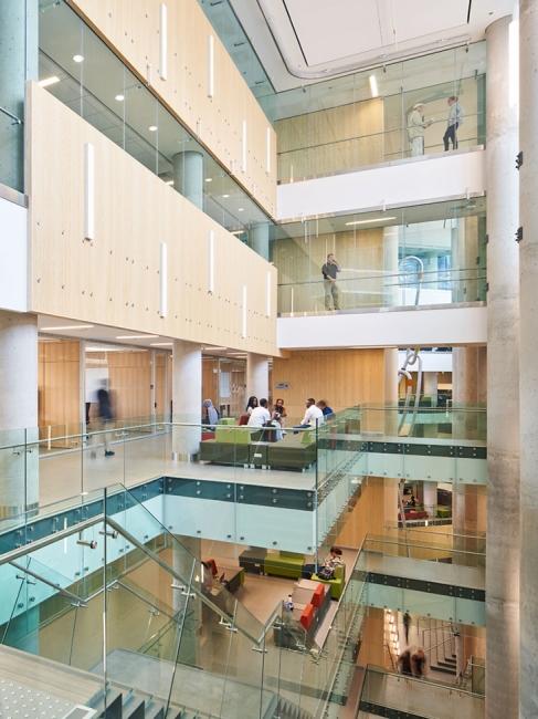 Learning Crossroads' atrium.