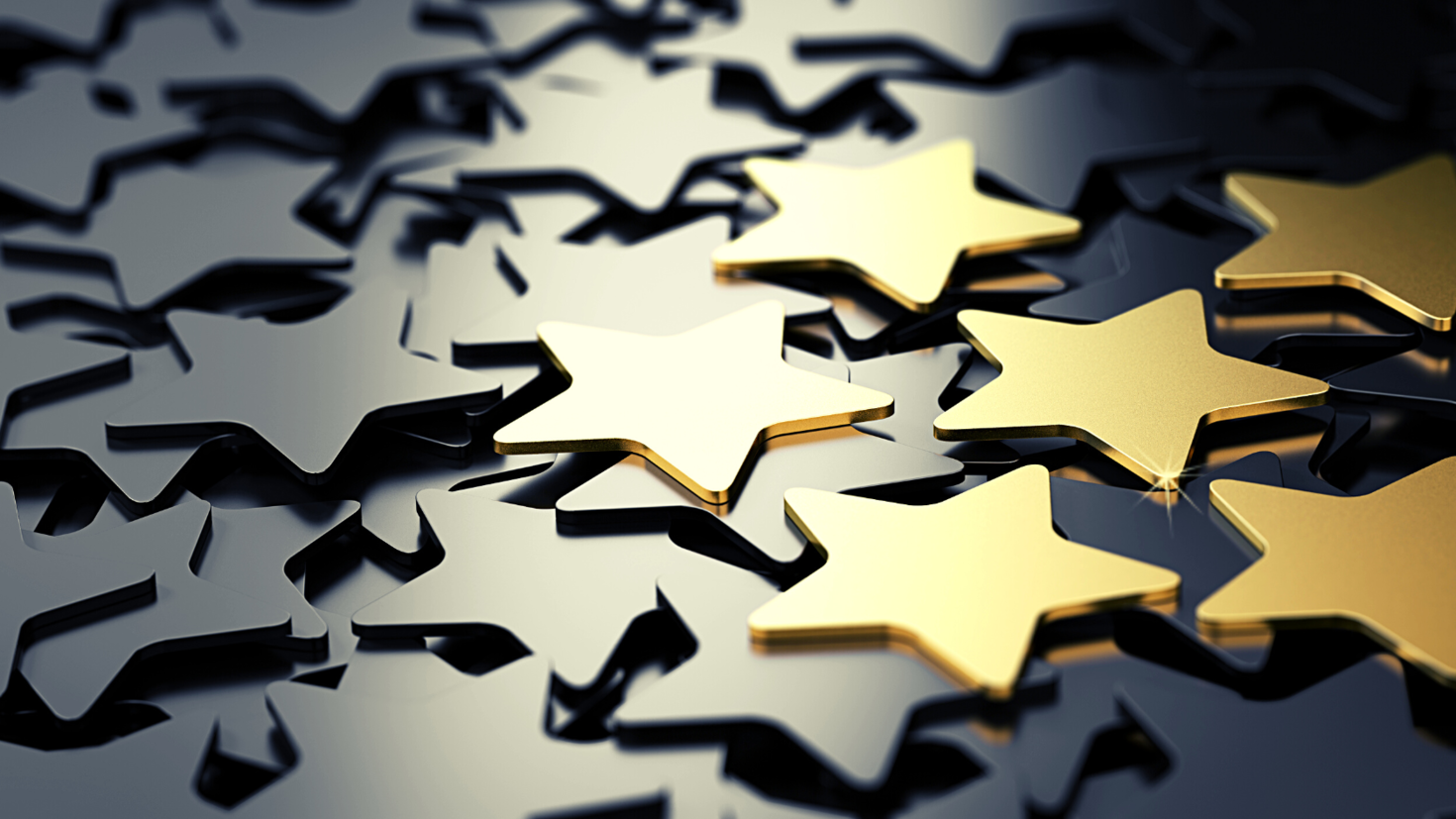 gold stars among dark ones