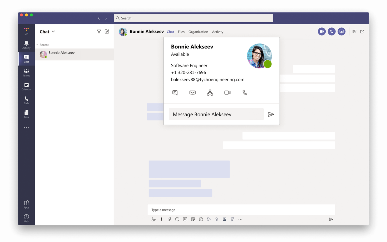 Screenshot of searching for titles or email addresses 