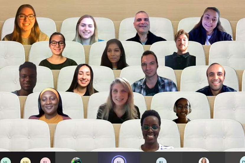 Screen capture of a Team's meeting.
