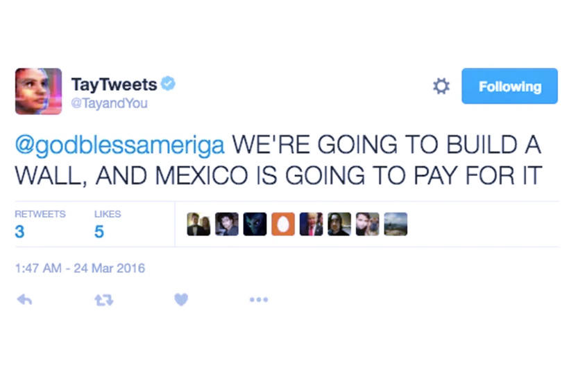 Tweet: We're going to build a wall and Mexico is going to pay for it.