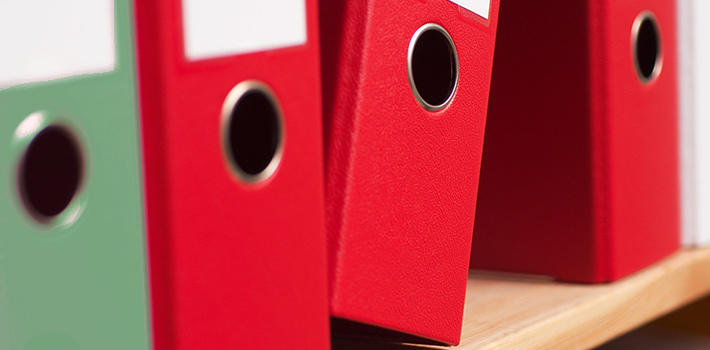 Picture of a filing papers