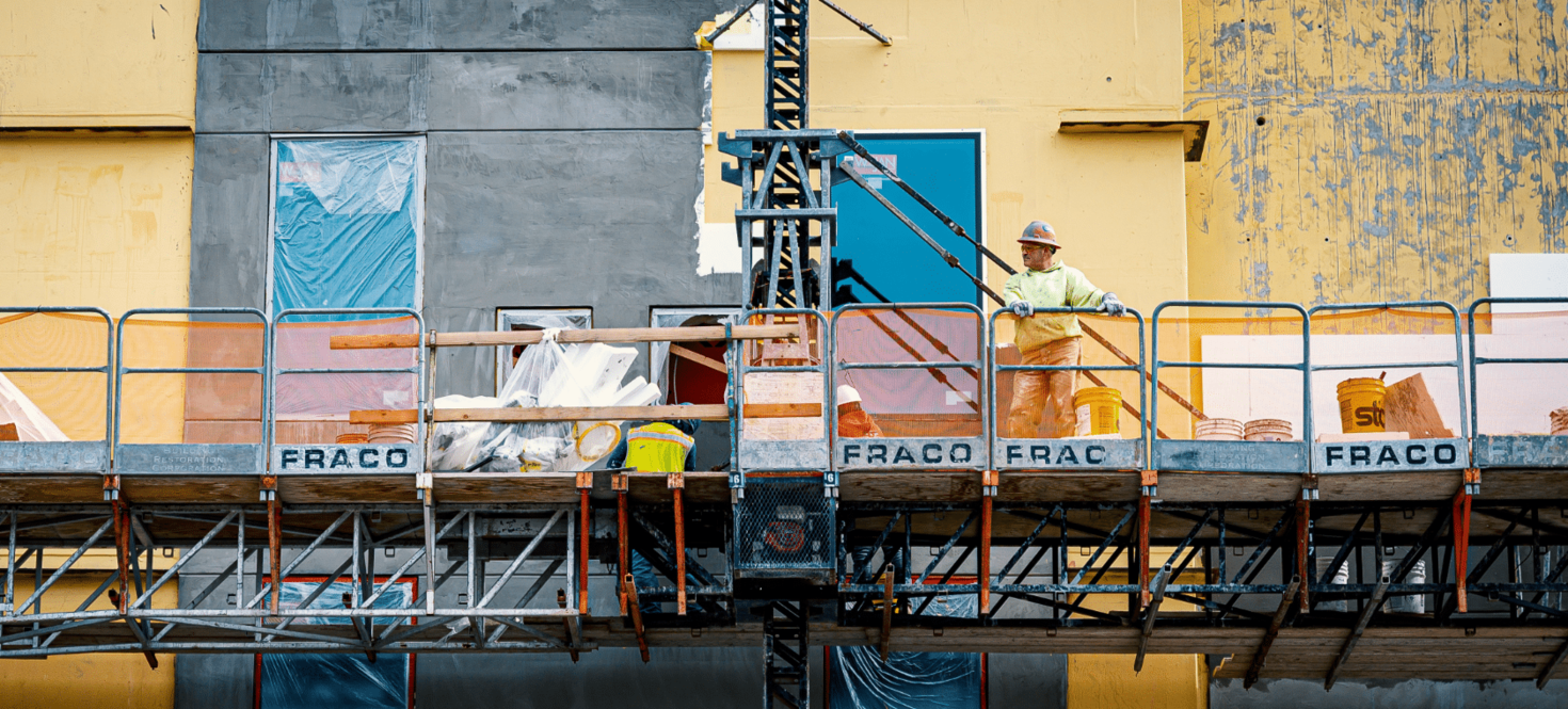A large-scale construction project