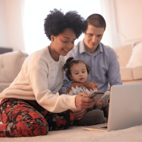 Family receiving assistance