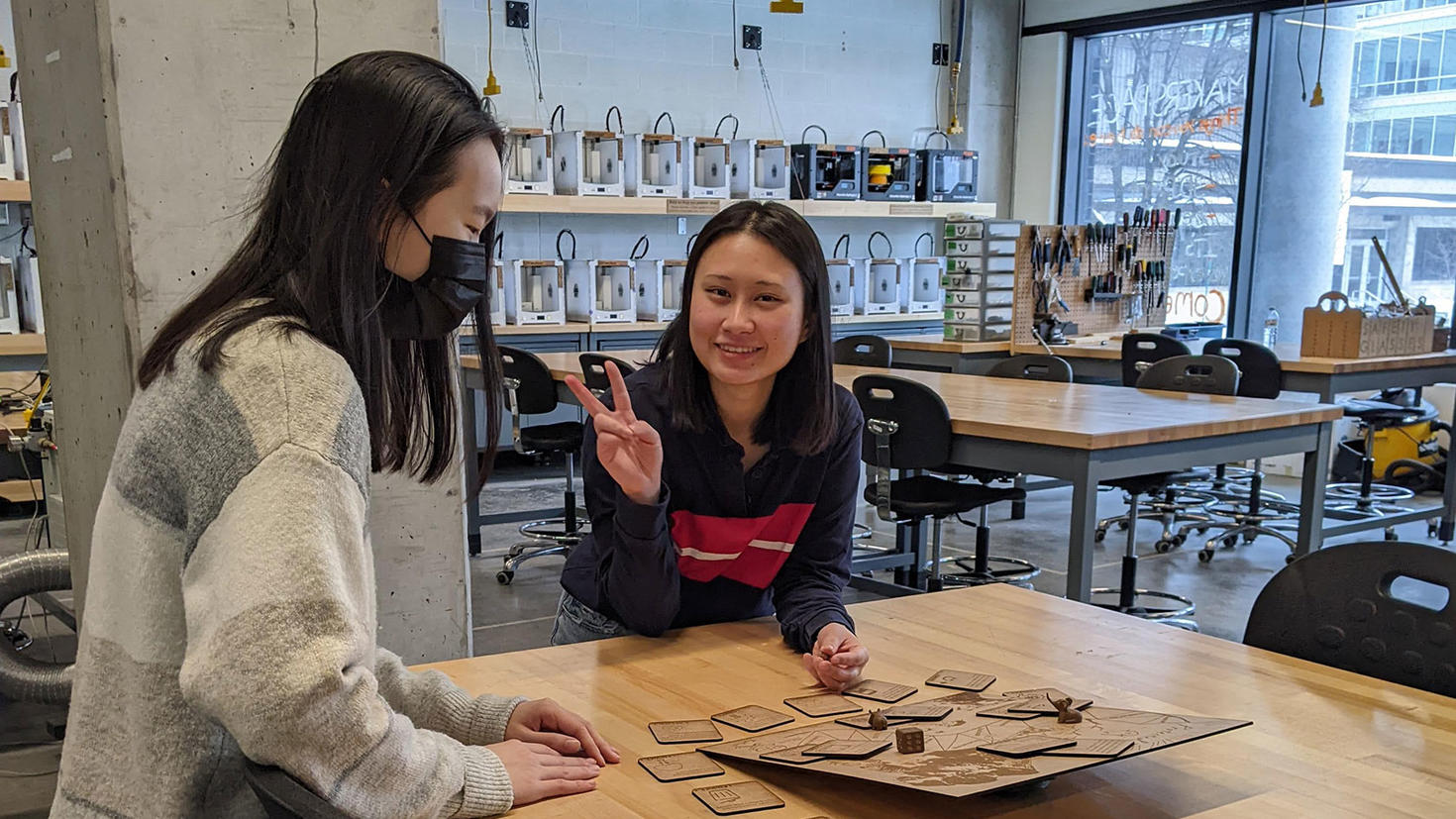 Gemma Lin (left) and Melissa Leam-Chen (right), from the “Road to Revival” team