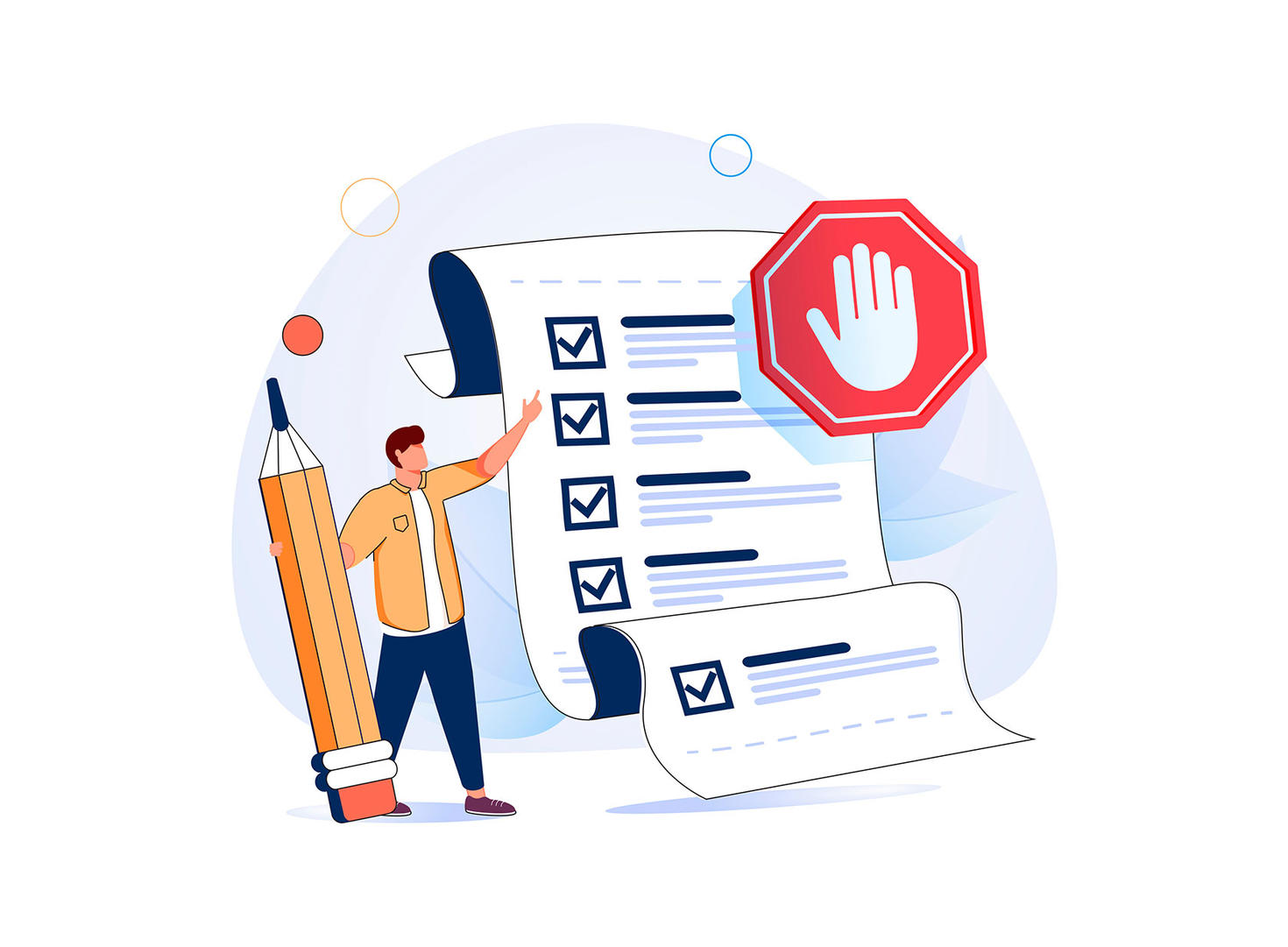 illustration-procedure-checklist-employee