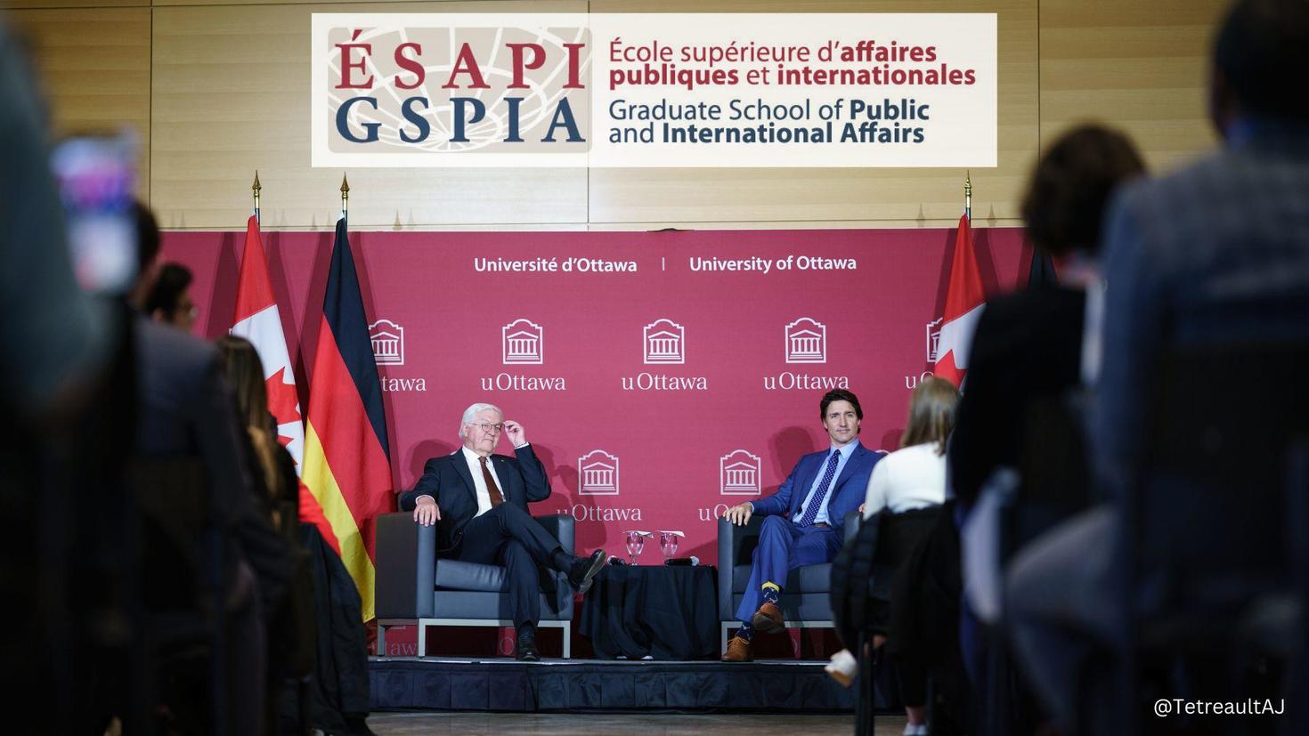 German President Frank-Walter Steinmeier and Prime Minister of Canada Justin Trudeau