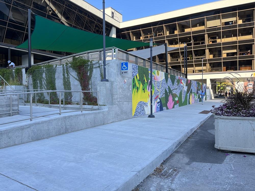 Mural at Montpetit terrace