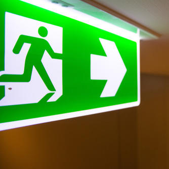 emergency exist sign