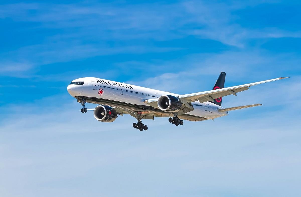Air Canada branded plane